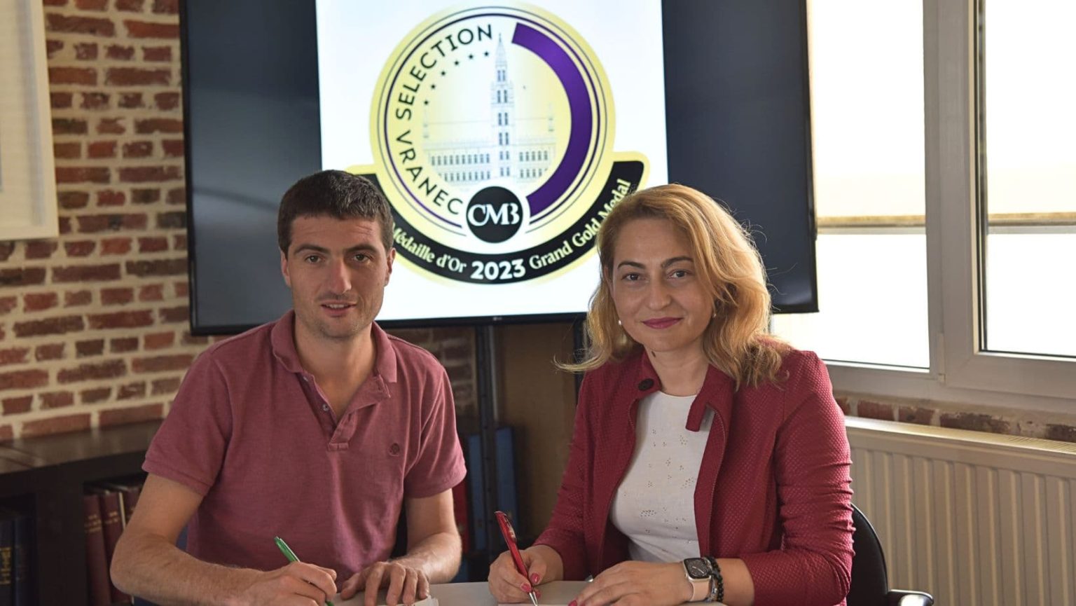 Quentin Havaux (CMB’s CEO) & Elena Mladenovska – Jelenkovic (Wines of Macedonia’s director)